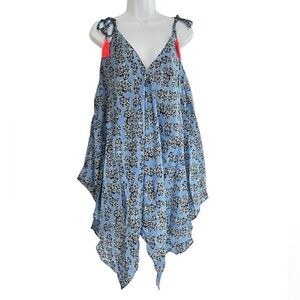 Basta Silk Blend Floral Sleeveless Tunic Top – Size Small